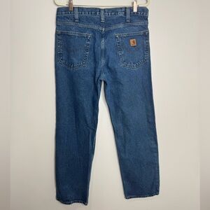 Carhartt Men’s Traditional Fit Straight Leg Workwear‎ Blue Jeans Size 34 x 30